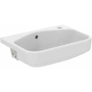 I.Life s Semi Countertop Washbasin 500mm Wide - 1 Tap Hole - Ideal Standard