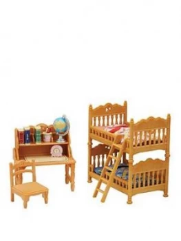 Sylvanian Families Children'S Bedroom & Comfy Living Room Twin Pack