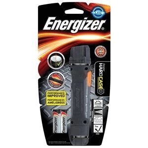 Original Energizer Hard Case Professional 2AA Weatherproof LED Torch Black Grey with 2 x AA Batteries EMEA Region