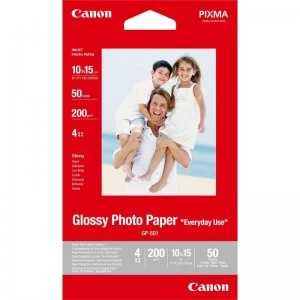 Canon Glossy Photo Paper 4 x 6" (Pack of 50)
