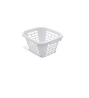 Addis 24L Square Laundry Basket, White
