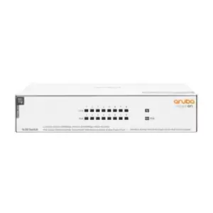 HP Enterprise Aruba Instant On 1430 8G Class4 PoE 64W Unmanaged L2 Gigabit Ethernet (10/100/1000) Power over Ethernet (PoE) White