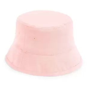 Beechfield Childrens/Kids Organic Cotton Bucket Hat (M-L) (Powder Pink)