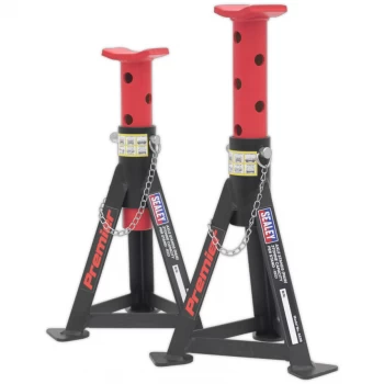 Axle Stands (Pair) 3-Tonne Capacity Per Stand - Red