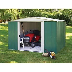 Rowlinson Metal Apex Shed without Floor 10 x 8 ft