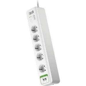 APC by Schneider Electric PM5T-GR Surge protection socket strip 5x White PG connector