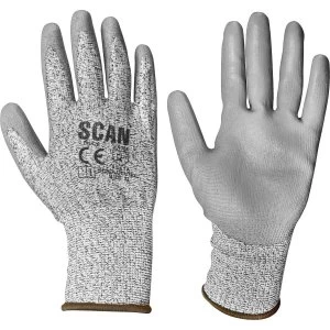 Scan PU Coated Cut 3 Gloves Grey XL