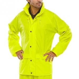 B Dri Weatherproof Super B Dri Jacket with Hood XL Saturn Yellow Ref