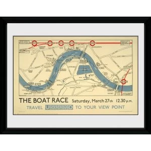 Transport For London The Boat Race 12" x 16" Framed Collector Print