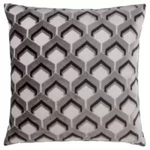 Ledbury Cushion Grey/Black, Grey/Black / 45 x 45cm / Polyester Filled