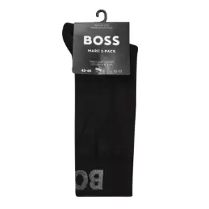 Boss 2 Pack RS Marc Col Crew Socks - Black