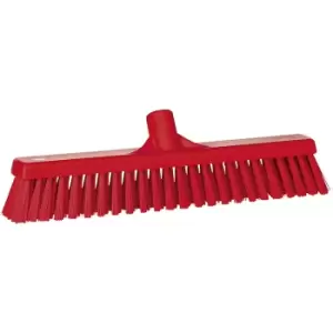 Vikan Broom, width 410 mm, soft/hard, pack of 10, red