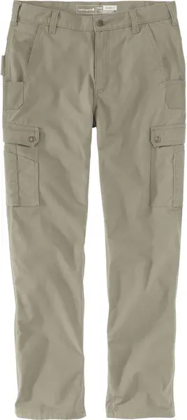 Relaxed Ripstop Cargo Work Pants, grey, Size 33