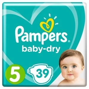 Pampers Baby Dry Size 5 39 Nappies