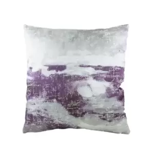 Evans Lichfield Landscape Cushion Cover (43cm x 43cm) (Steel Grey/Purple)