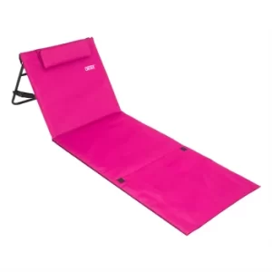 Beach Mat with Backrest Pink 158x56cm