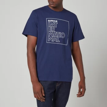Barbour International Mens Outline T-Shirt - Regal Blue - S