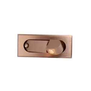 Dospat Sconce Wall Lamp Recessed LED 1x 3W Copper