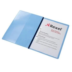 Rexel Nyrex A4 80 Boardroom File Blue Pack of 5 Files 100 Sheets