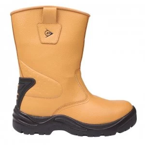 Dunlop Safety Rigger Mens Steel Toe Cap Safety Boots - Honey