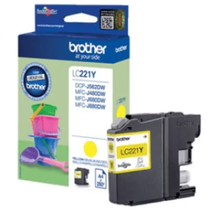 Brother LC221 Yellow Ink Cartridge