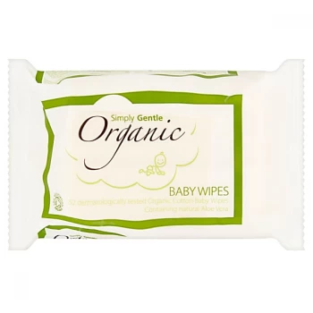 Simply Gentle Organic Baby Wipes - 52 pack