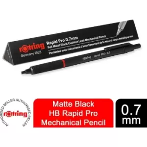 Rotring Mechanical Pencil Rapid PRO Matte Black barrel HB 0.7 mm