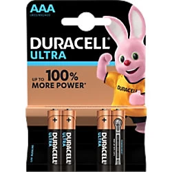 Duracell Ultra M3 Batteries AAA - Pack of 4