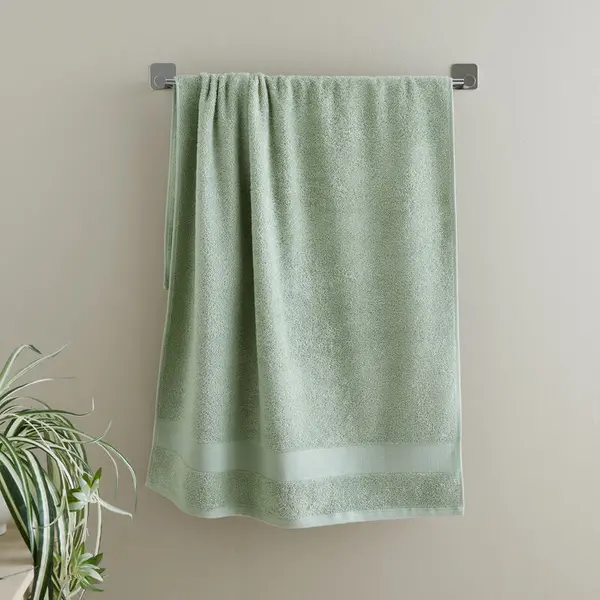 CATHERINE LANSFIELD Anti-Bacterial 100% Cotton Hand Towel, Sage - Catherine Lansfield TW/55660/W/HT/SA