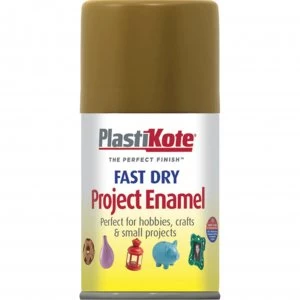 Plastikote Dry Enamel Aerosol Spray Paint Anitque Gold 100ml