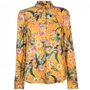 SET Womens Flower Pocket Shirt - 0246 DARK YELL