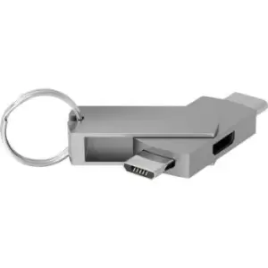 Terratec USB 2.0 Adapter [1x Micro USB socket - 1x Micro USB plug, USB-C plug] CONNECT C600