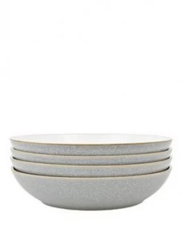Denby Elements 4 Piece Pasta Bowl Set - Light Grey