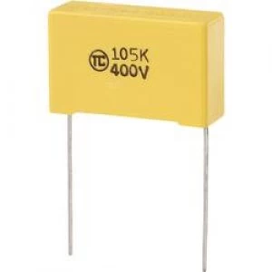 MKS thin film capacitor Radial lead 1 uF 400 Vdc 5 27.5mm L x W x H 32 x 11 x 20 mm