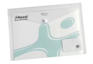 Rexel Ice Popper Wallet ID A4, Clear