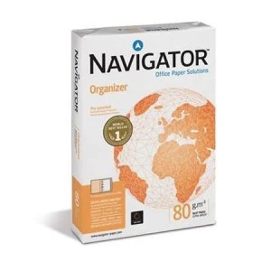 Navigator A4 Organizer Paper 80gsm Punched 2 Holes Pack of 500 Sheets