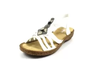 Rieker Heeled Sandals white 3.5