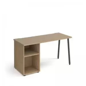 Sparta straight desk 1400mm x 600mm with A-frame leg and support