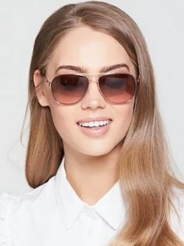 Juicy Couture Aviator Sunglasses Rose Gold Rose Gold Women