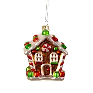 Sass & Belle Classic Gingerbread House Shaped Bauble