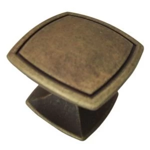 BQ Bronze Effect Square Furniture Knob Pack of 1