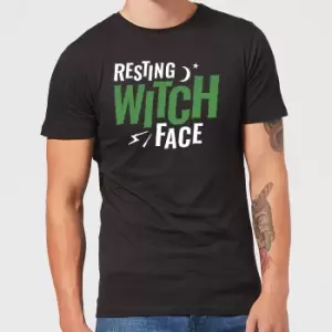 Resting Witch Face Mens T-Shirt - Black - L - Black