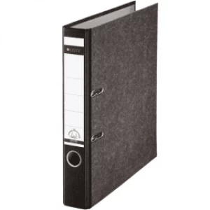 Leitz 1050 A4 Cardboard Lever Arch File Black 50mm