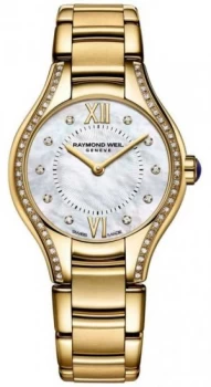 Raymond Weil Womens Noemia Diamond Gold PVD Bracelet Watch