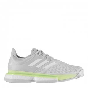 adidas Sole Court B Trainers Ladies - White/Green