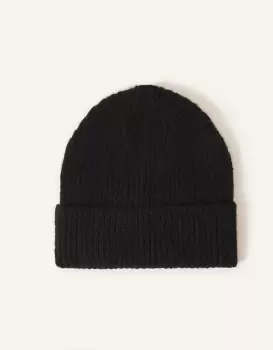 Accessorize Soho Knit Beanie Hat Black