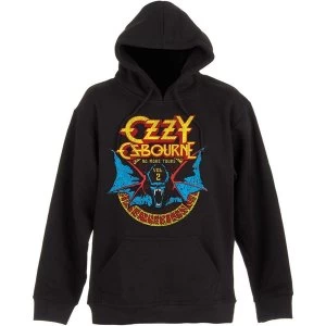 Ozzy Osbourne - Bat Circle Mens X-Large Pullover Hoodie - Black