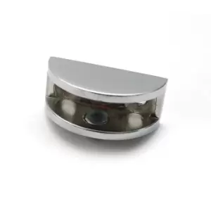 GTV Small Plated Shelf Bracket Glass Shelf Support 5 - 8mm Thickness Shelves - C