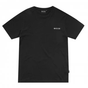 Nicce Chest Logo T Shirt Mens - Black