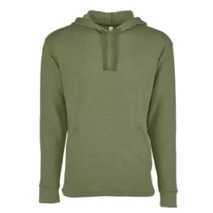 Next Level Adults Unisex PCH Pullover Hoodie (XS) (Heather Military Green)
